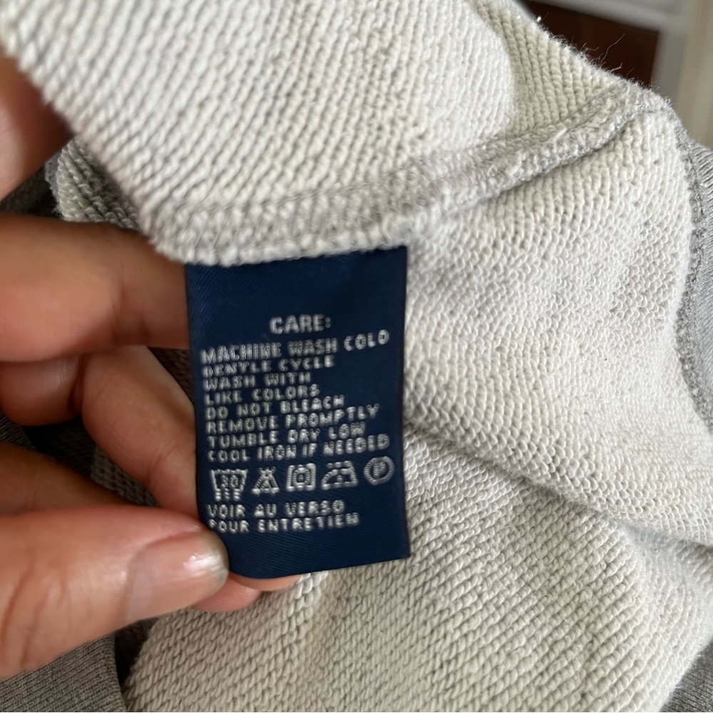 Ralph Lauren Sport Vintage Full Zip Hoodie Gray Pink Pony Cotton Women’s M - Picture 13 of 15